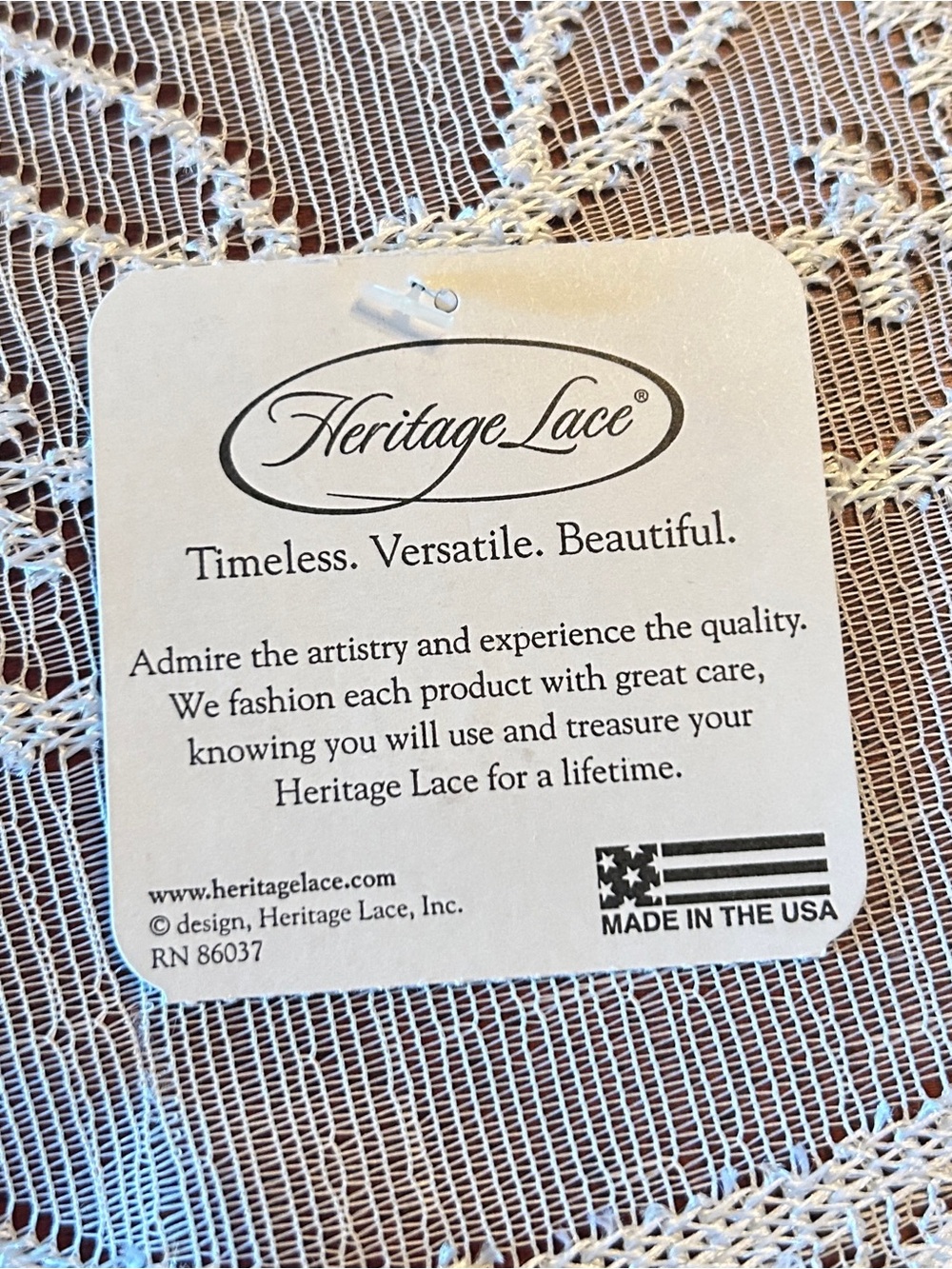 Heritage Lace Sheer Divine White Embroidery Table Runner NWT - Picture 10 of 11